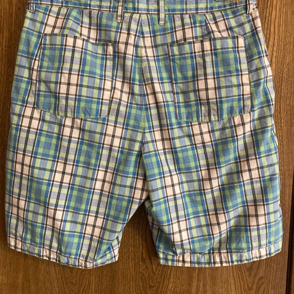 Tommy Bahama Reversible Chino Shorts Cotton Stripes Plaid Size 34 Preppy EUC - Picture 5 of 8